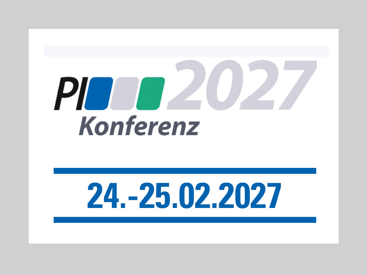 PI Konferenz 2027, Frankfurt,  Deutschland
