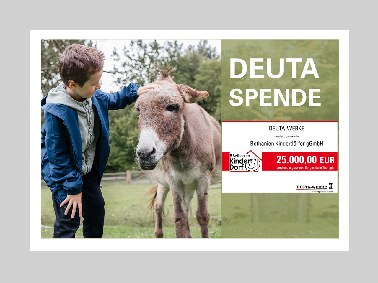 25.000 Euro für die tiergestützte Therapie