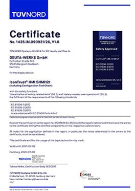 Zertifikat IEC 61508
